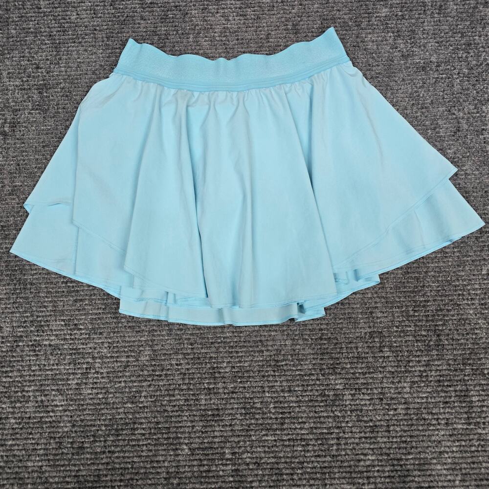 Lululemon Court Rival High-Rise Skirt Long Cyan Blue Size 8 Activewear Skort